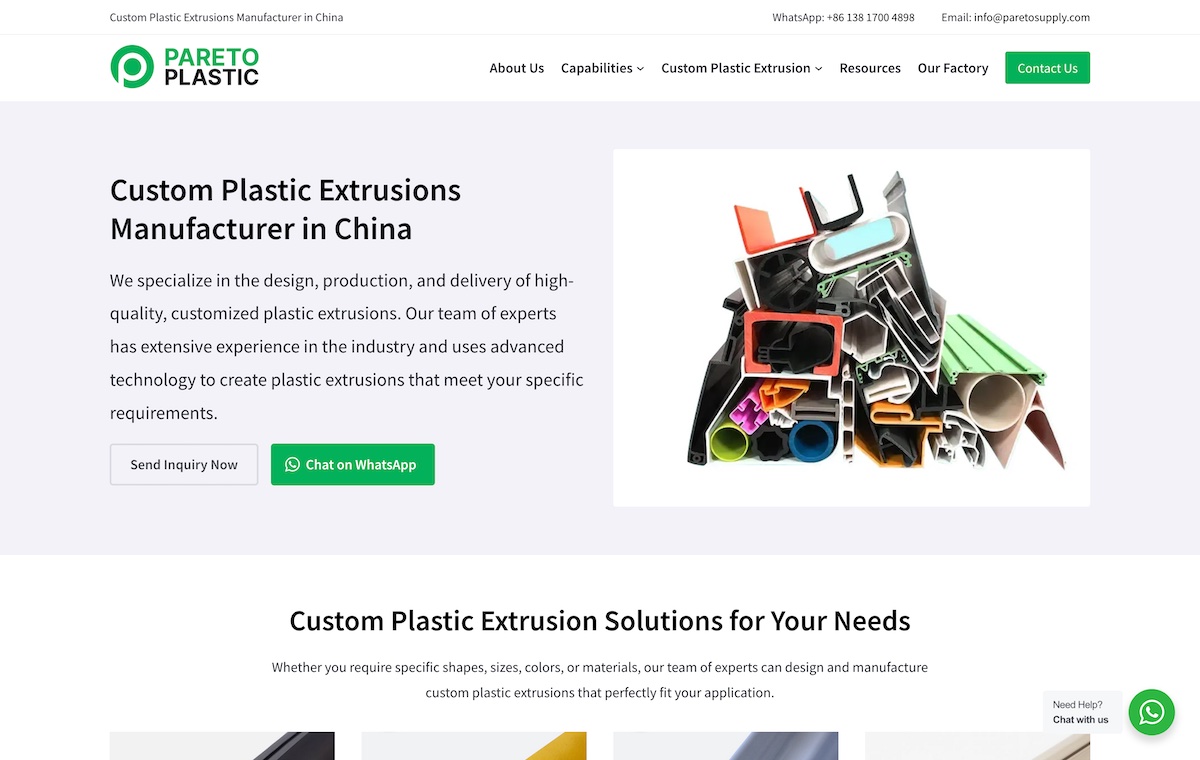 Pareto Plastic - Plastic Extrusion Manufacturer